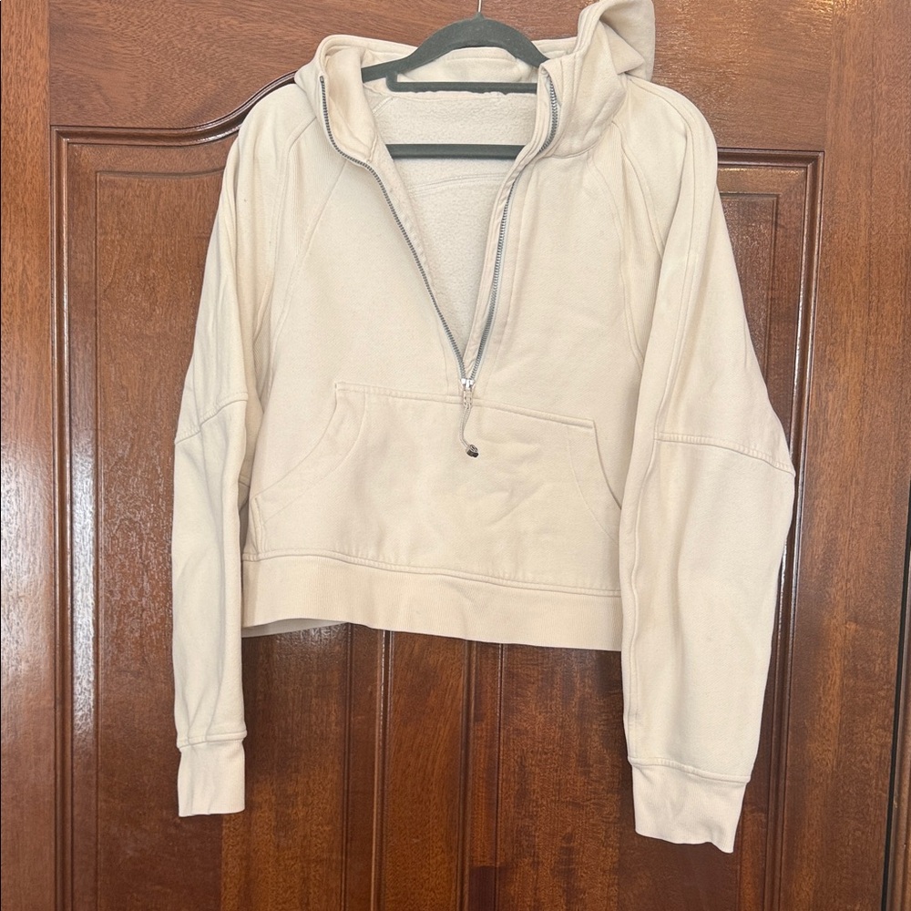 Lululemon Athletica Beige Zip-Up Hoodie